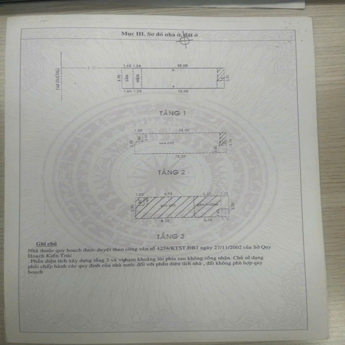 BÁN NHÀ MẶT TIỀN T6, TÂY THẠNH, 3 TẦNG, 54.76m2, CHỈ NHỈNH 8 TỶ - 4